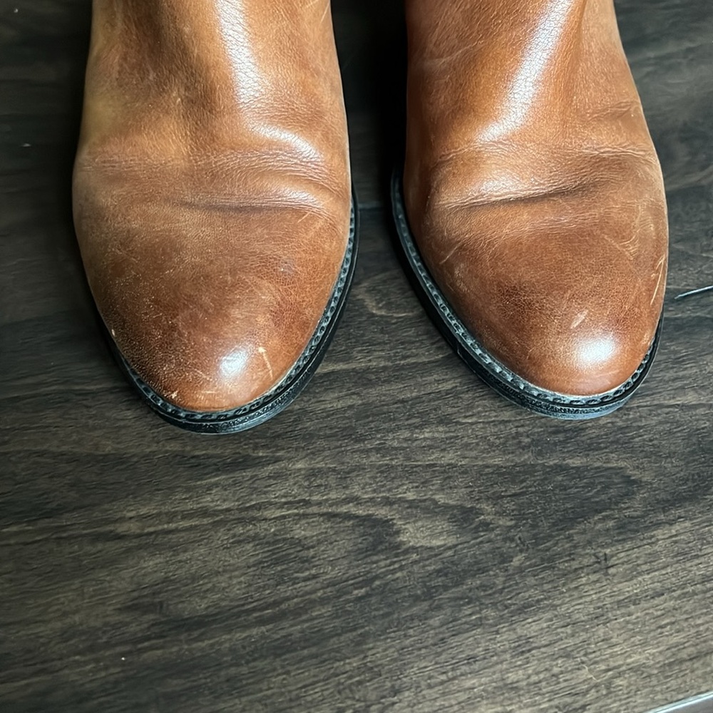 Sofft all leather tobacco, brown ankle boot - Picture 2 of 7